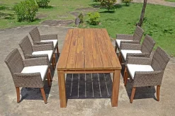 mutoni pleasure Garten Essgruppe Pala Akazie Natur (7-Tlg)><noscript><img width=
