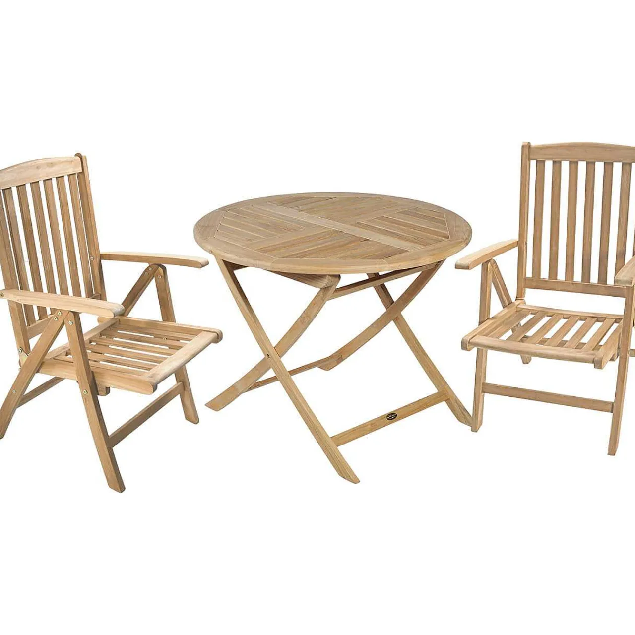 mutoni pleasure Garten Essgruppe Solo Iii Teak Natur (3-Tlg)> Garten Essgruppen