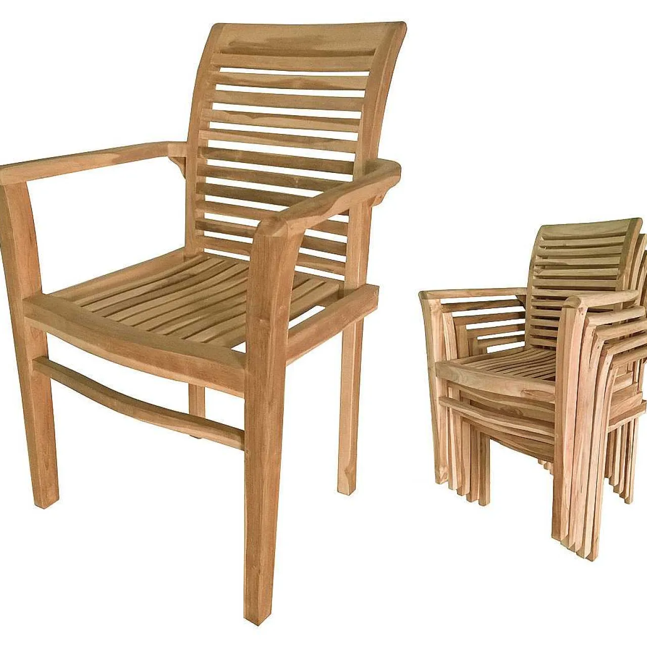 mutoni pleasure Garten Essgruppe Solo Iv Teak Natur (7-Tlg)> Garten Essgruppen