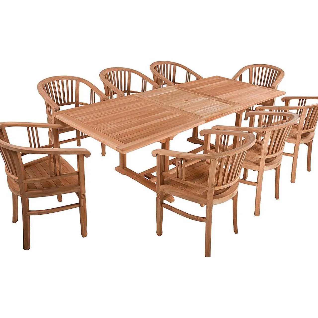 mutoni pleasure Garten Essgruppe Solo Ix Teak Natur (7-Tlg)> Garten Essgruppen