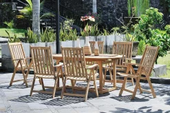 mutoni pleasure Garten Essgruppe Solo V Teak Natur (5-Tlg)><noscript><img width=