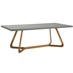 mutoni ethnic Garten Esstisch Corinto Teak Mikrozement 210X100><noscript><img width=