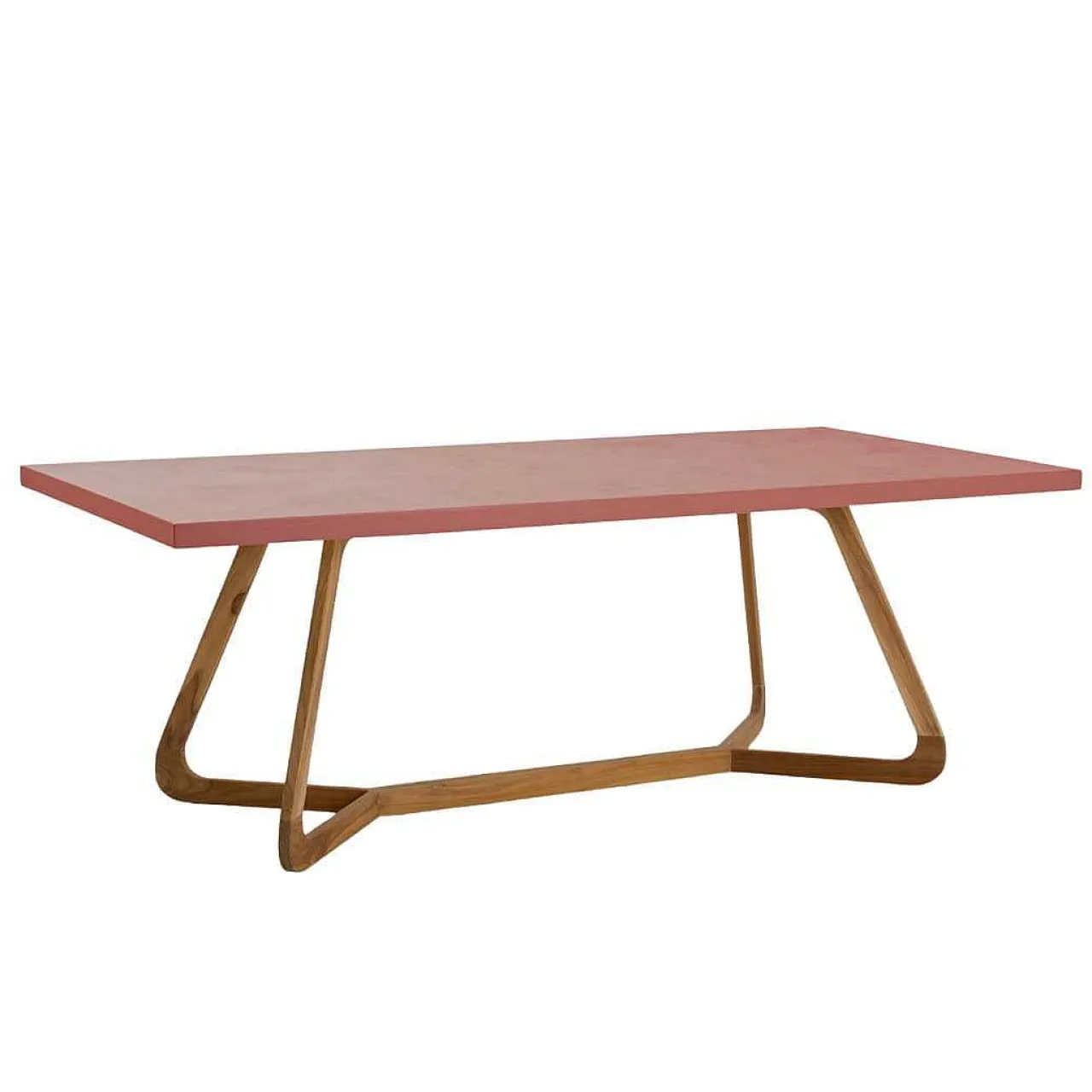 mutoni ethnic Garten Esstisch Corinto Teak Mikrozement 210X100> Garten Esstische