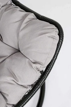 mutoni lifestyle Garten Hängesessel Amirantes Mit Kissen Schwarz><noscript><img width=