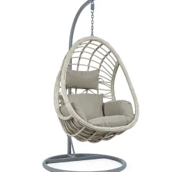 mutoni lifestyle Garten Hängesessel Caracas Mit Kissen Grau><noscript><img width=
