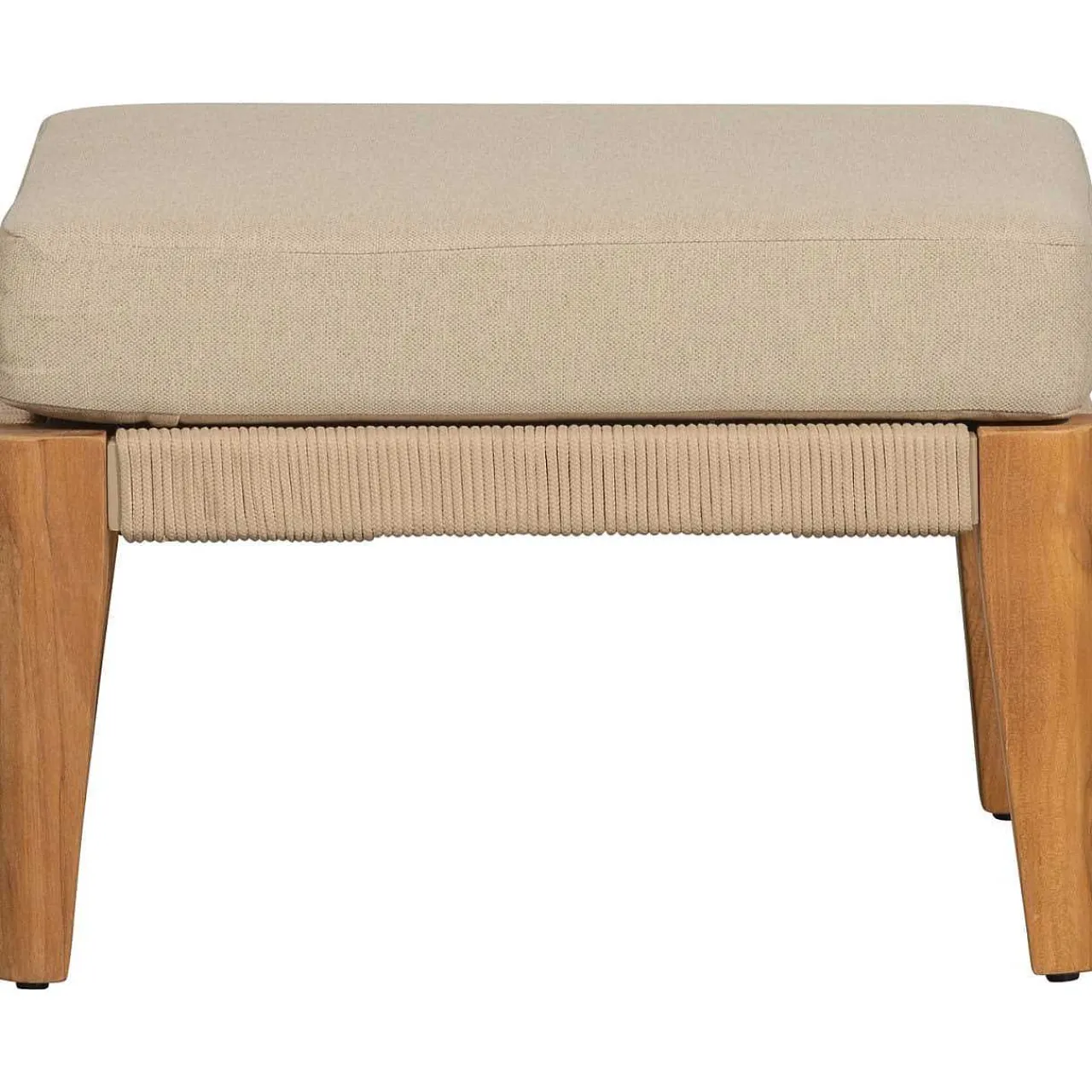 mutoni living Garten Hocker San Remo Teak Sand> Gartenhocker