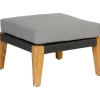 mutoni living Garten Hocker San Remo Teak Grau> Gartenhocker