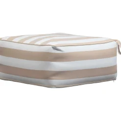 mutoni living Garten Hocker Sit Aufblasbar Sand/Weiss Gestreift> Gartenhocker