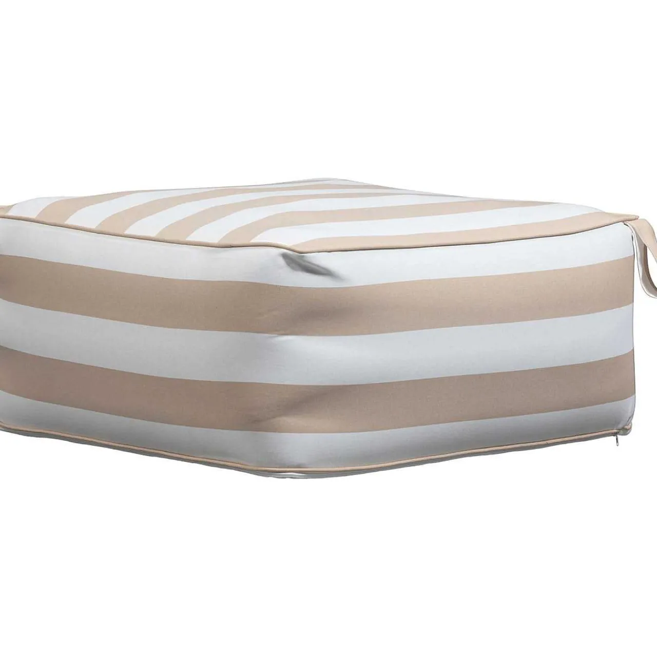 mutoni living Garten Hocker Sit Aufblasbar Sand/Weiss Gestreift> Gartenhocker