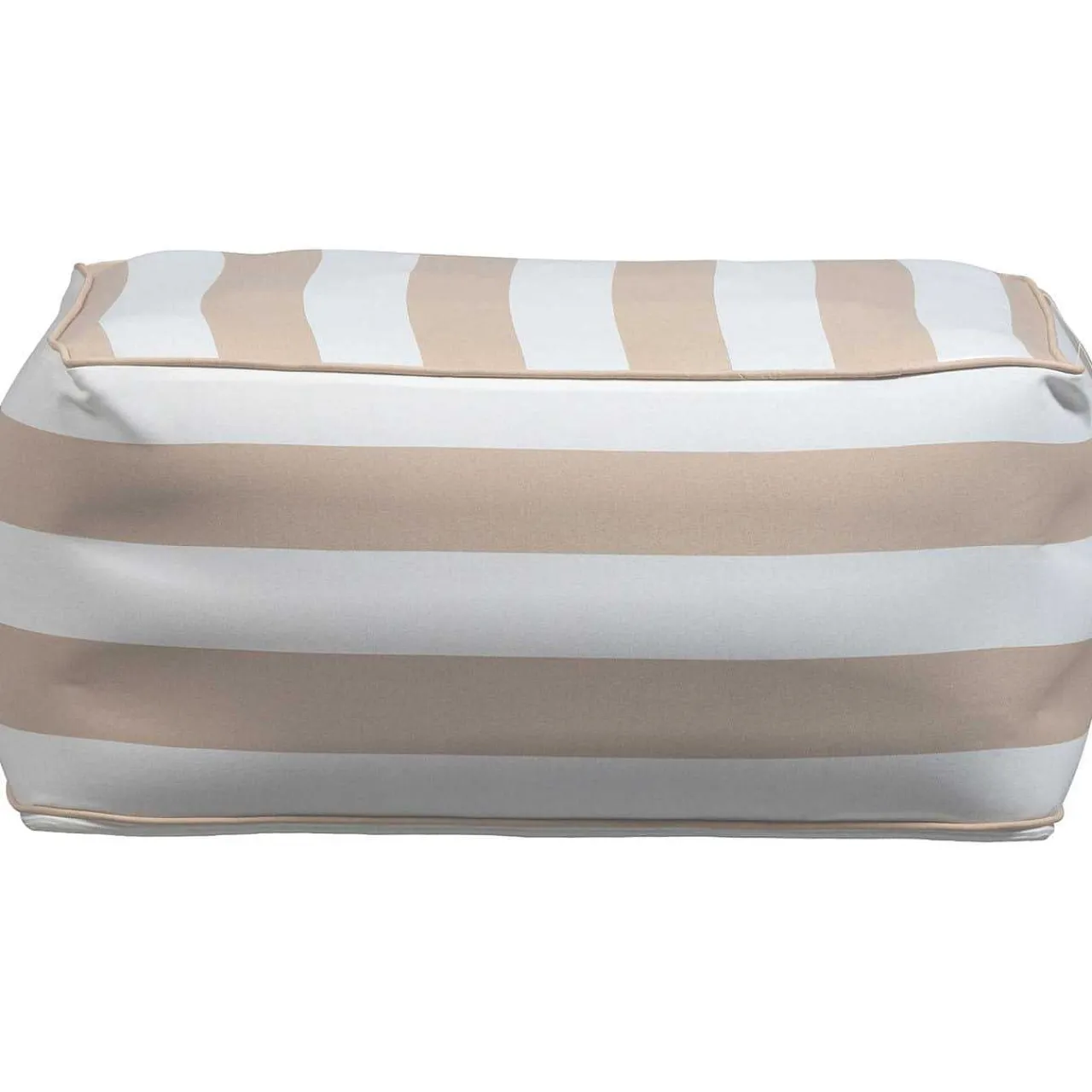 mutoni living Garten Hocker Sit Aufblasbar Sand/Weiss Gestreift> Gartenhocker