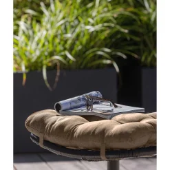 mutoni living Garten Hocker Vive Polyrattan Hellbraun> Gartenhocker