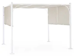 mutoni lifestyle Garten Pavillon Slide 300X300 Weiss> Pavillons Und Gartenzelte