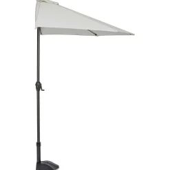 mutoni lifestyle Garten Sonnenschirm Kalife Halbrund Weiss> Stockschirme