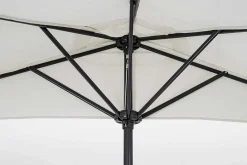 mutoni lifestyle Garten Sonnenschirm Kalife Halbrund Weiss><noscript><img width=