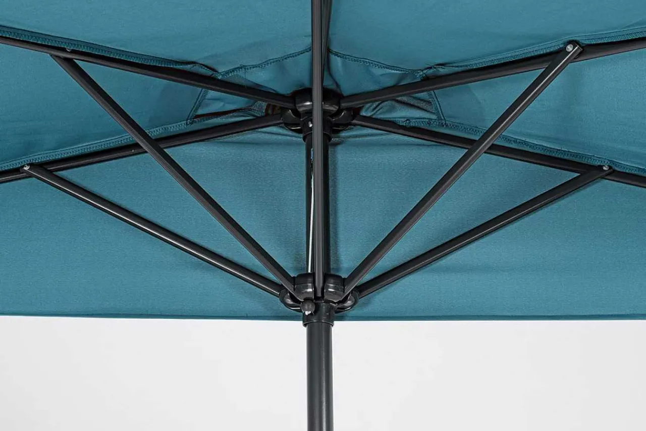 mutoni lifestyle Garten Sonnenschirm Kalife Halbrund Blau> Stockschirme