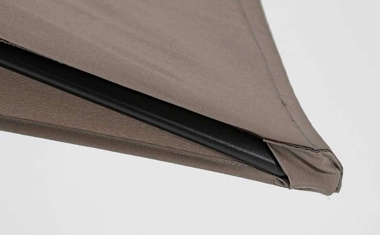 mutoni lifestyle Garten Sonnenschirm Kalife Halbrund Grau> Stockschirme