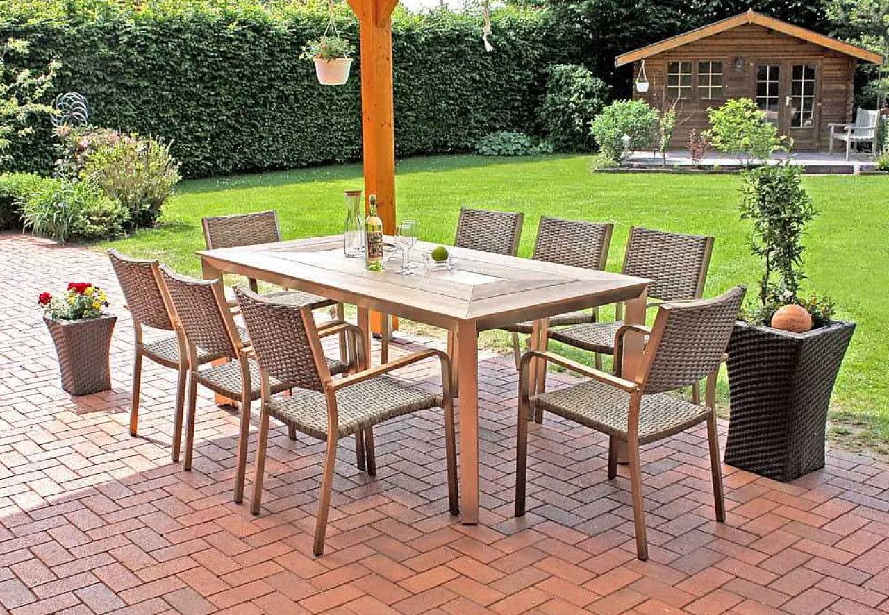 mutoni pleasure Garten Stapelstuhl Florence I Braun> Stapelstühle