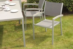 mutoni pleasure Garten Stapelstuhl Grace Grau> Stapelstühle