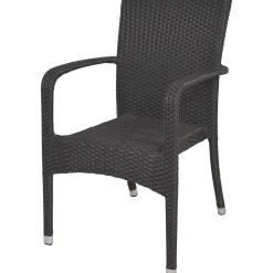 mutoni pleasure Garten Stapelstuhl London Schwarz> Stapelstühle