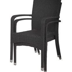 mutoni pleasure Garten Stapelstuhl London Schwarz><noscript><img width=