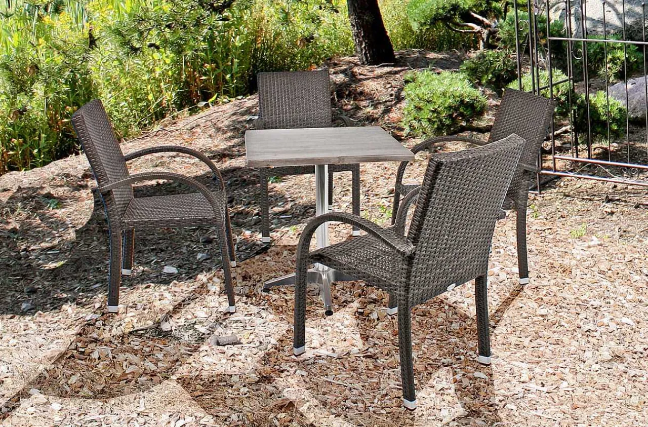 mutoni pleasure Garten Stapelstuhl Modesto Dunkelgrau> Stapelstühle