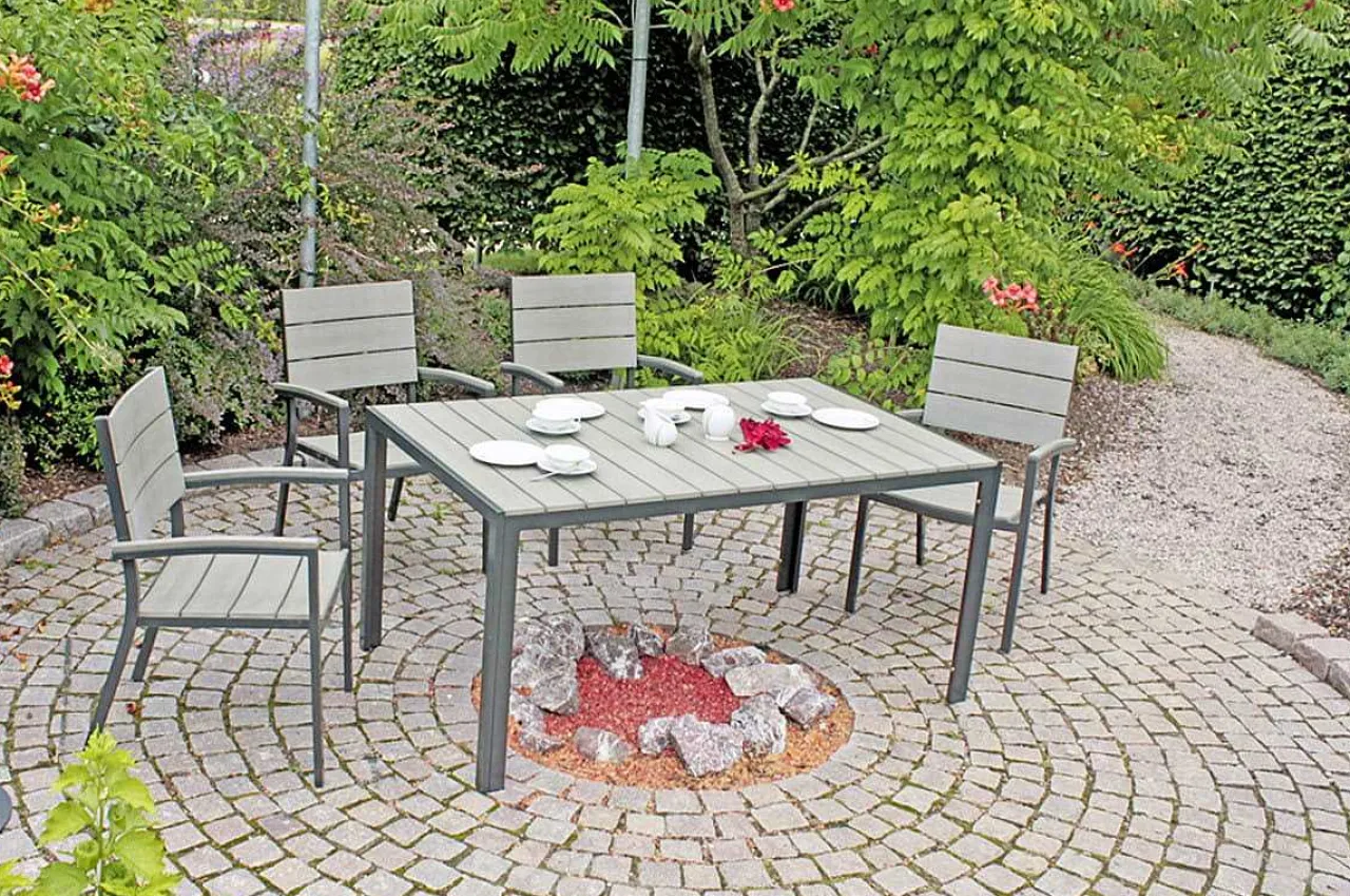 mutoni pleasure Garten Stapelstuhl Olivia Hellgrau> Stapelstühle