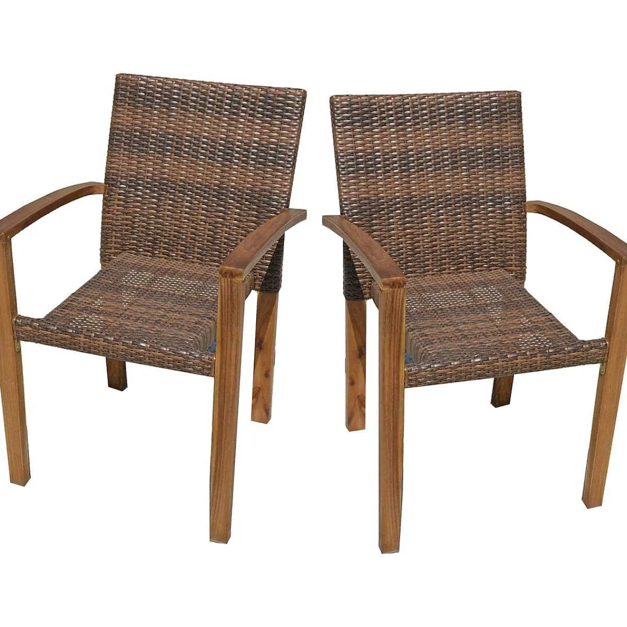 mutoni pleasure Garten Stapelstuhl Topeka Braun (2-Er Set)> Stapelstühle