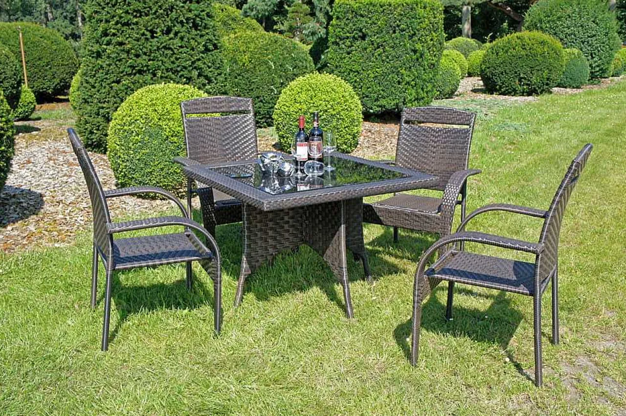 mutoni pleasure Garten Stapelstuhl Turin Dunkelbraun> Stapelstühle