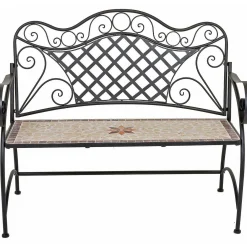 mutoni pleasure Gartenbank Amarillo Mosaik Braun 115> Gartenbänke