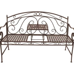 mutoni pleasure Gartenbank Saket Stahl Braun 148> Gartenbänke