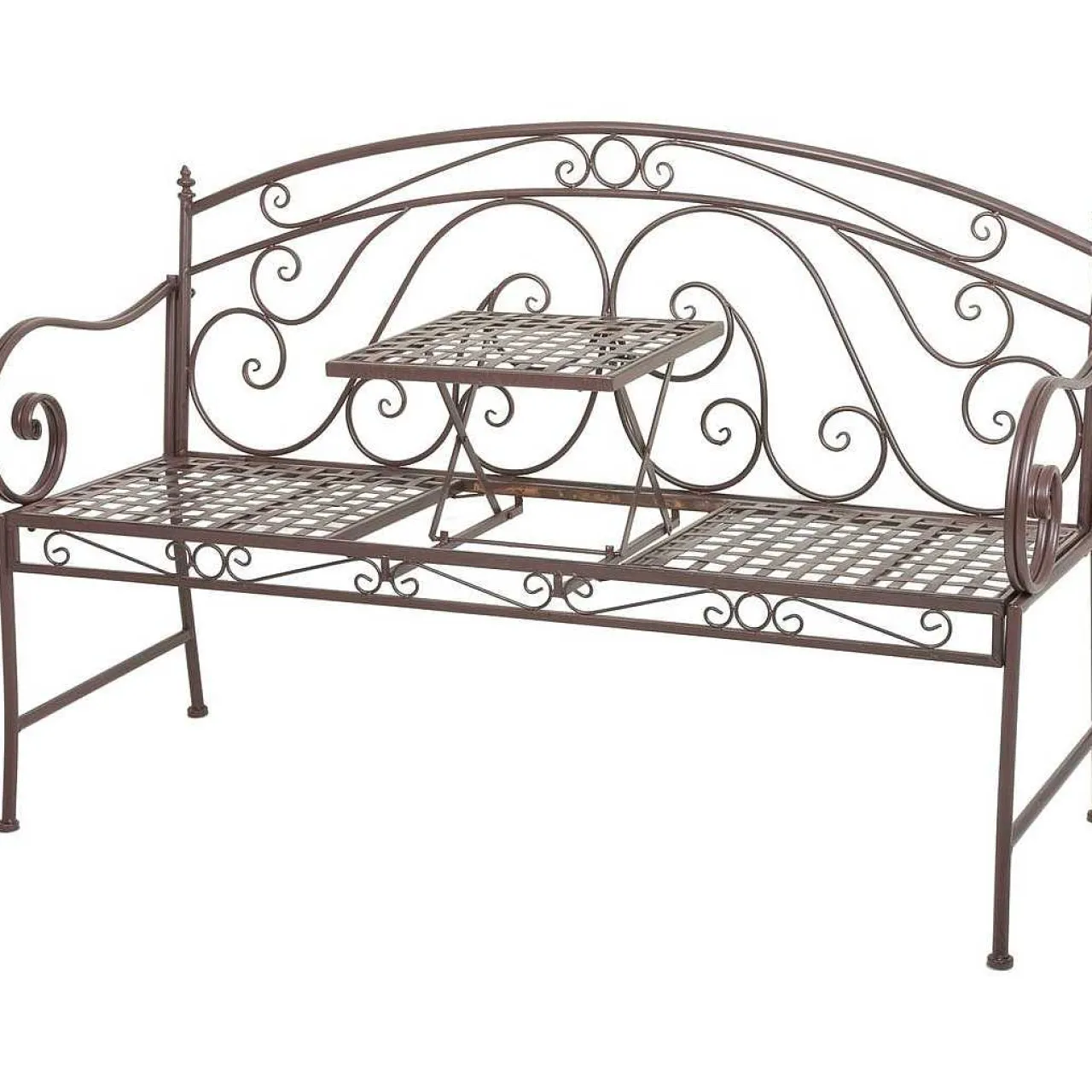 mutoni pleasure Gartenbank Saket Stahl Braun 148> Gartenbänke
