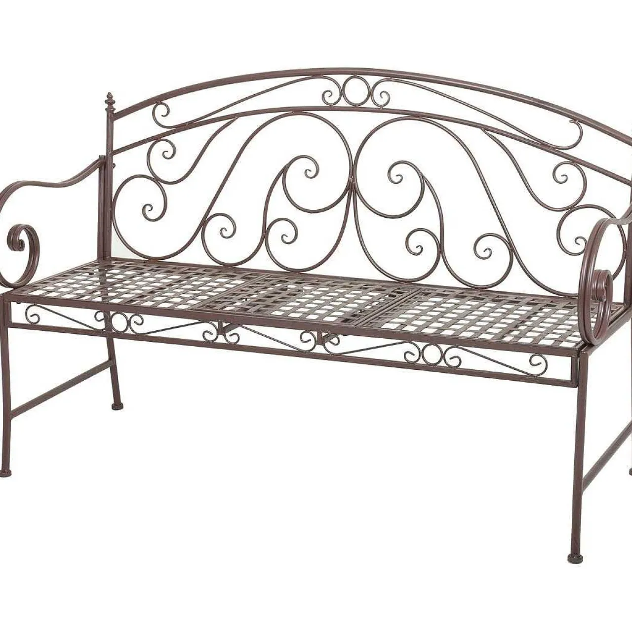mutoni pleasure Gartenbank Saket Stahl Braun 148> Gartenbänke