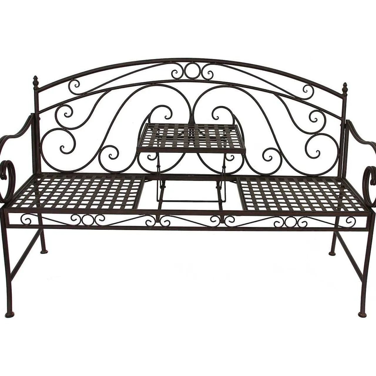mutoni pleasure Gartenbank Saket Stahl Schwarz 148> Gartenbänke