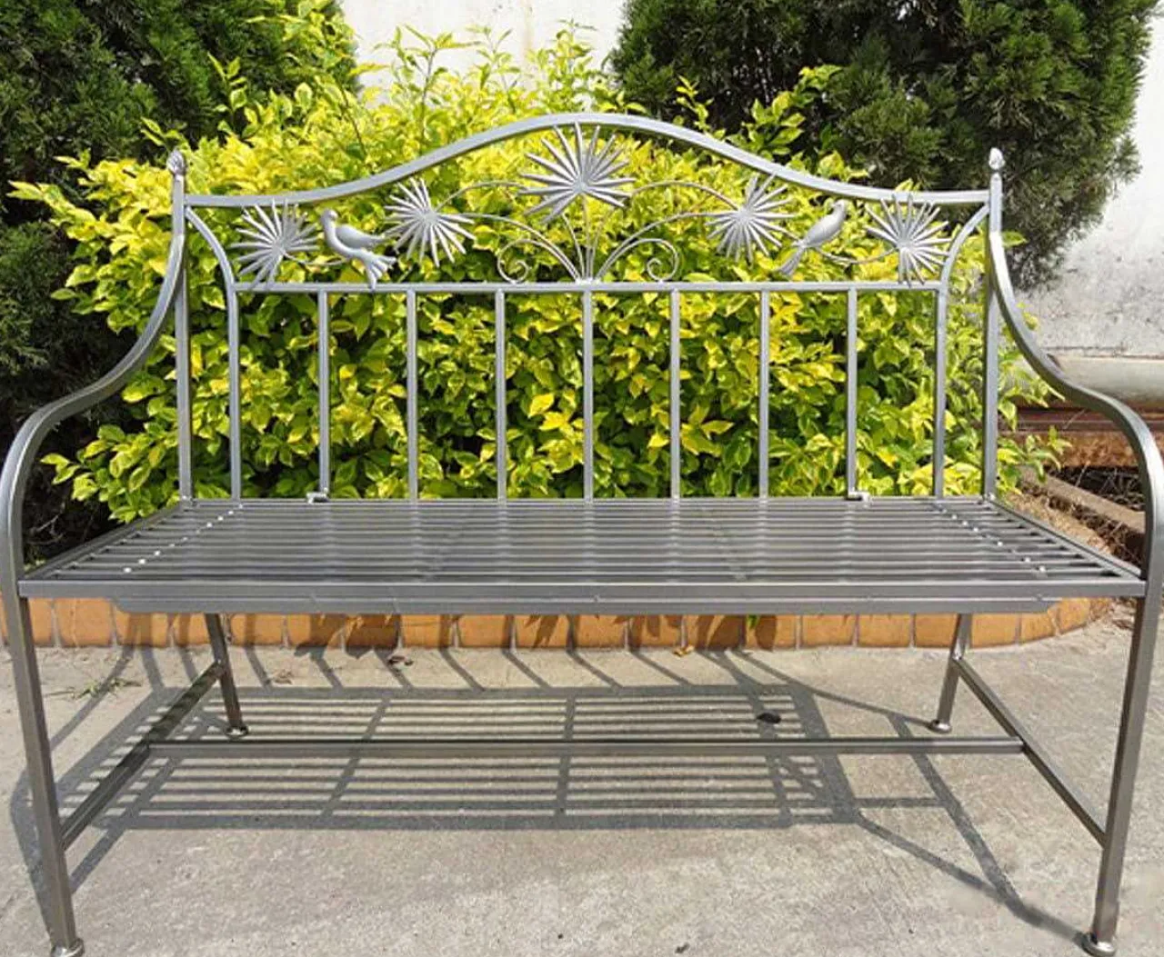mutoni pleasure Gartenbank Talin Eisen Silber 111> Gartenbänke