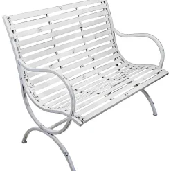 mutoni pleasure Gartenbank Tambora Eisen Weiss 104> Gartenbänke