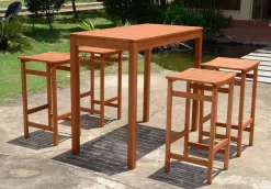 mutoni pleasure Gartenbar-Set Palmdale Eukalyptus Natur (5-Tlg)><noscript><img width=