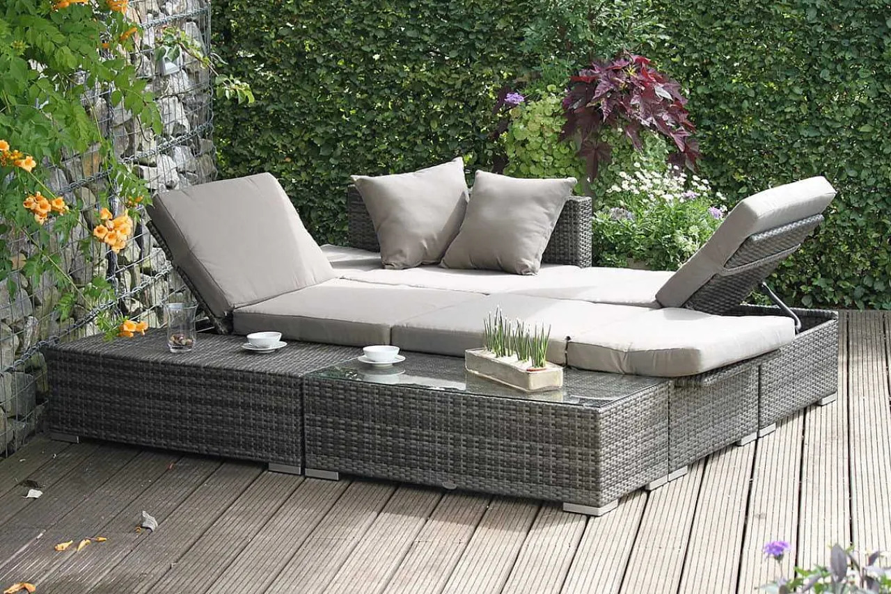 mutoni pleasure Gartenlounge Alcudia Grau> Gartenlounge