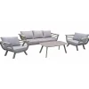 mutoni pleasure Gartenlounge Aroa Hellgrau (4-Er Set)> Gartenlounge