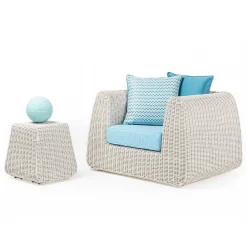 mutoni ethnic Gartenlounge Cactus Polyrattan Bianco Wash 4-Teilig> Gartenlounge