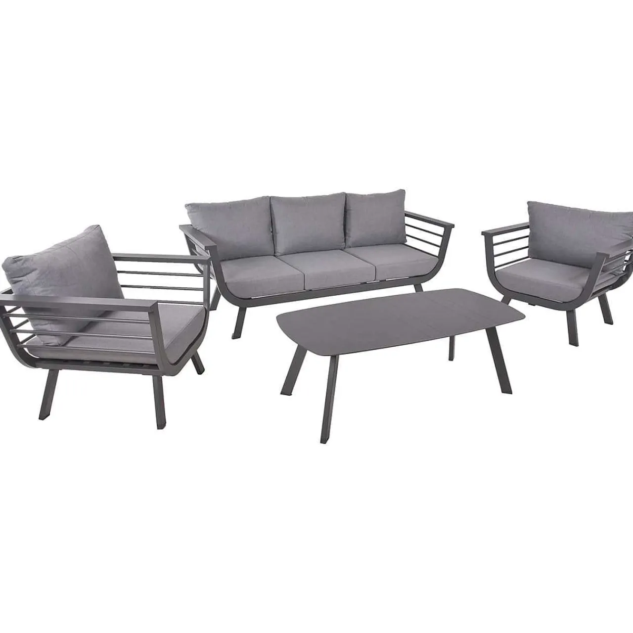mutoni pleasure Gartenlounge Elia Grau (4-Er Set)> Gartenlounge