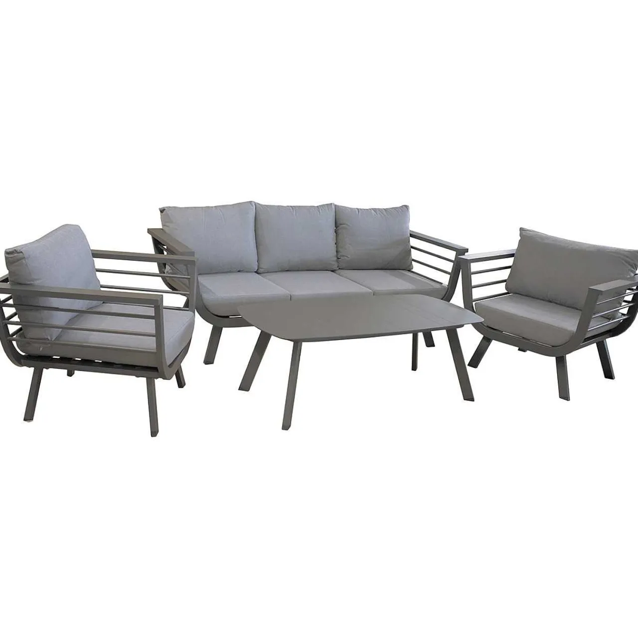 mutoni pleasure Gartenlounge Elia Grau (4-Er Set)> Gartenlounge