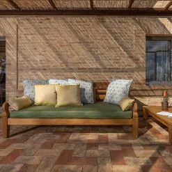 mutoni ethnic Gartenlounge Java Natur Teak (3-Teilig)><noscript><img width=