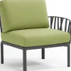 NARDI outdoor Gartenlounge Komodo Endelement Anthrazit Avocado> Loungeelemente