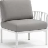 NARDI outdoor Gartenlounge Komodo Endelement Weiss Grau> Loungeelemente