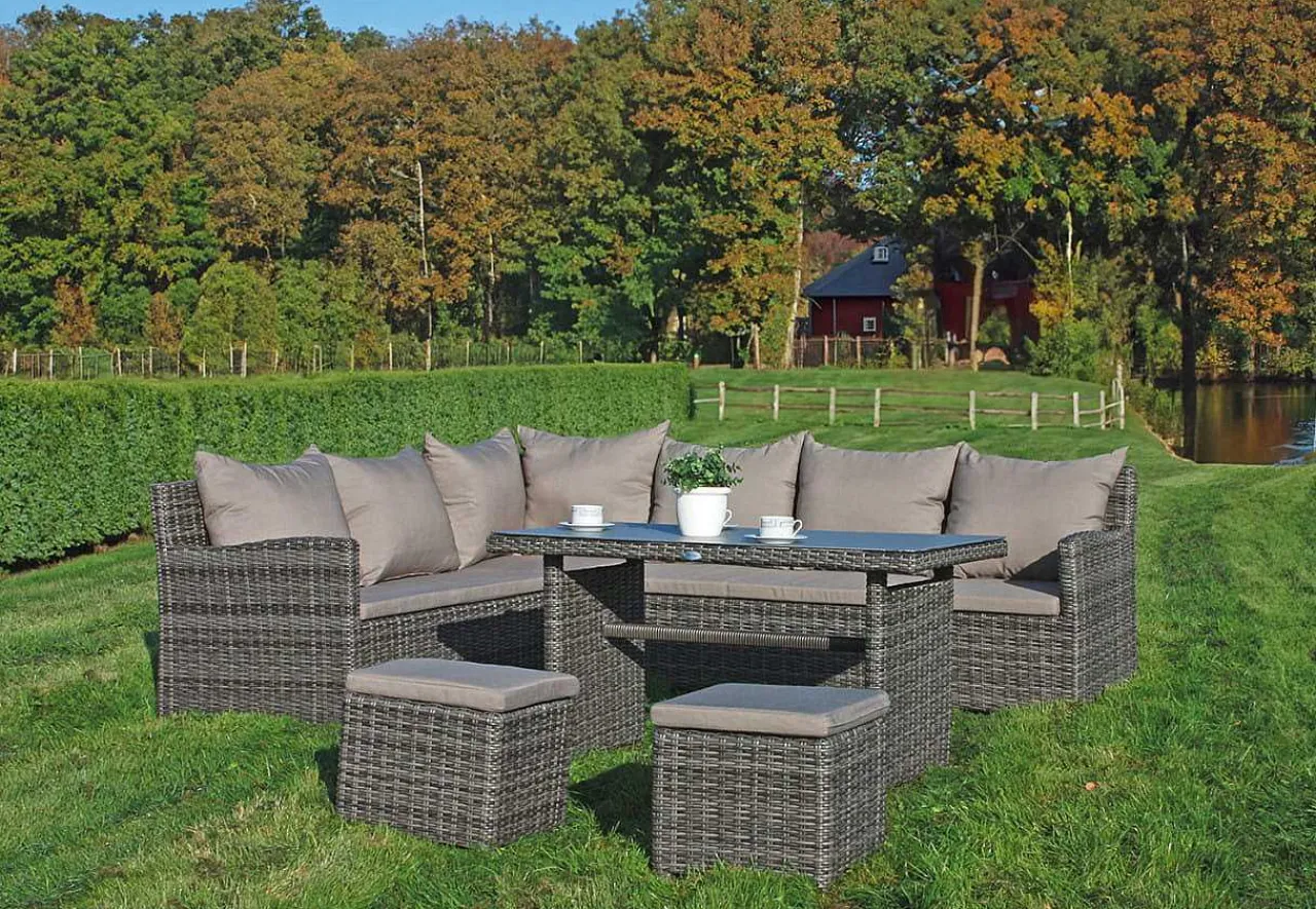 mutoni pleasure Gartenlounge Oviedo Dunkelgrau> Gartenlounge