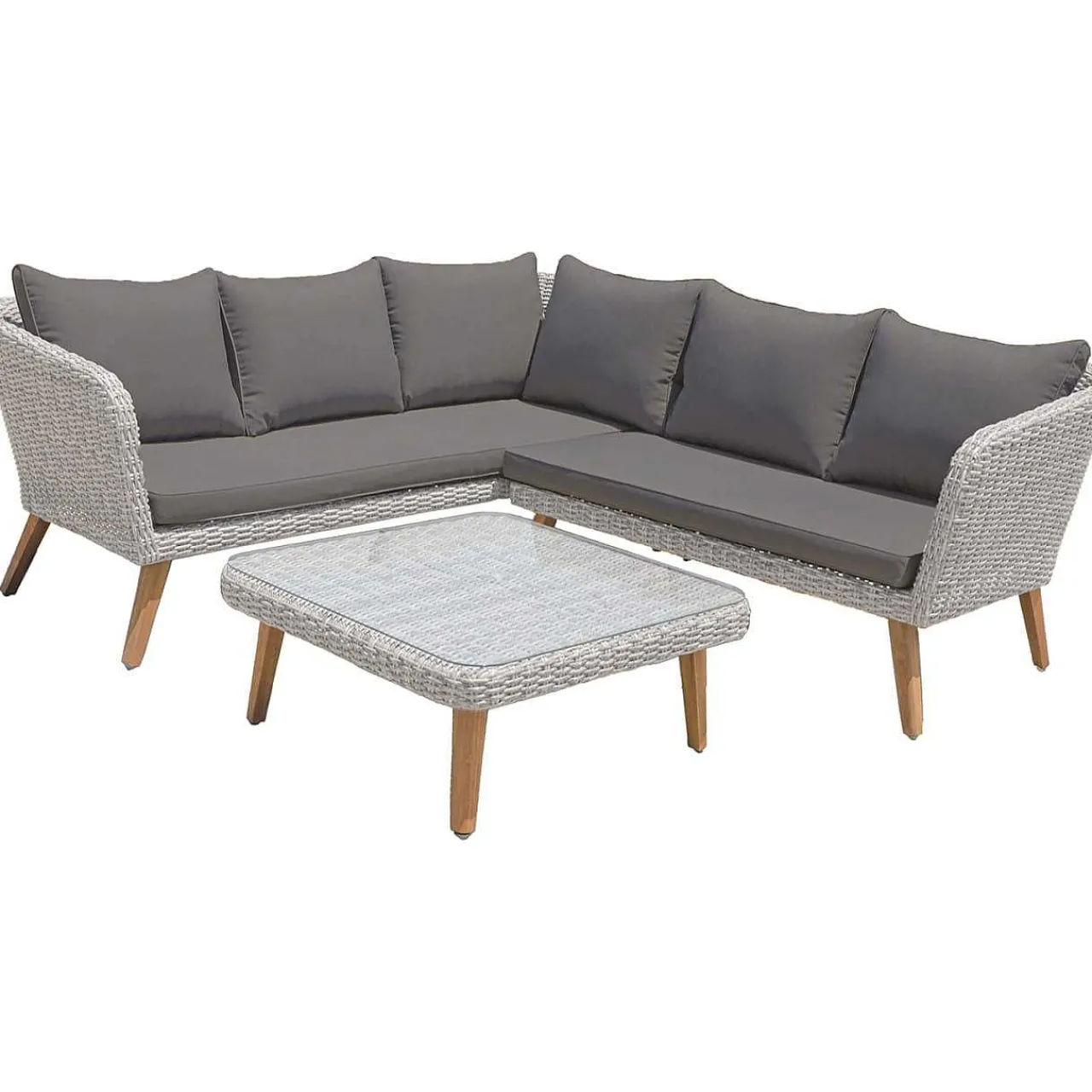 mutoni pleasure Gartenlounge Pamplona Grau> Gartenlounge