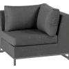 mutoni living Gartenlounge Rhodos Eck-Element Steingrau> Loungeelemente