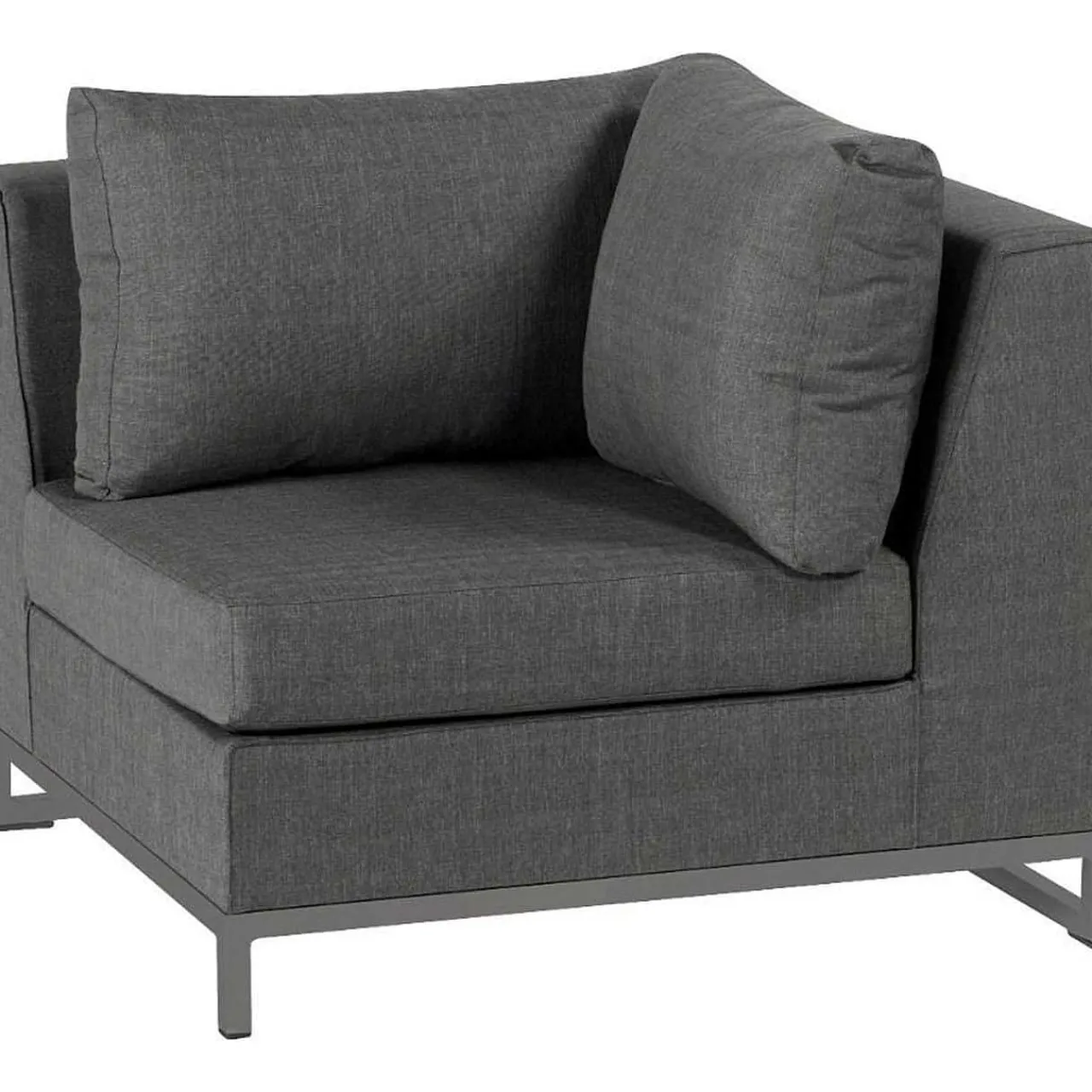 mutoni living Gartenlounge Rhodos Eck-Element Steingrau> Loungeelemente