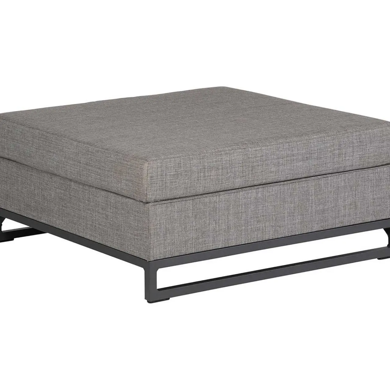 mutoni living Gartenlounge Rhodos Hocker Aschgrau> Gartenhocker