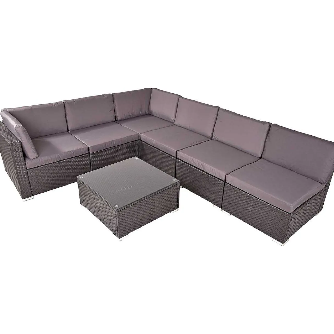 mutoni pleasure Gartenlounge Sansibar Schwarz Grau> Gartenlounge